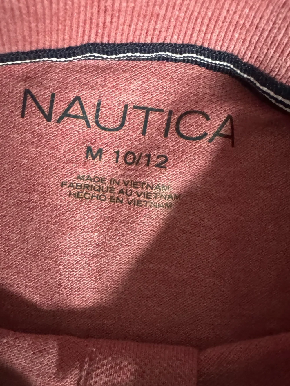 😎NWT Nautica Boys Youth Kids Pink Preppy Classic Short Sleeve Polo Shirt | 10